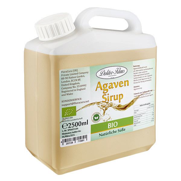 Sirope (jarabe) de agave ecológico 2500ml Doktor-Klaus Sirope (jarabe) de agave ecológico 2500ml Doktor-Klaus