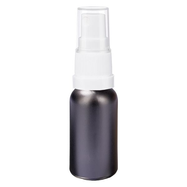 Frasco pulverizador de 30 ml con tapón blanco BlackLine UT18/30 Frasco pulverizador de 30 ml con tapón blanco BlackLine UT18/30