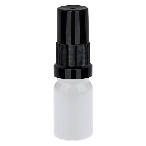 Frasco pulverizador de 5 ml negro Tapón estándar WhiteLine UT18/5
