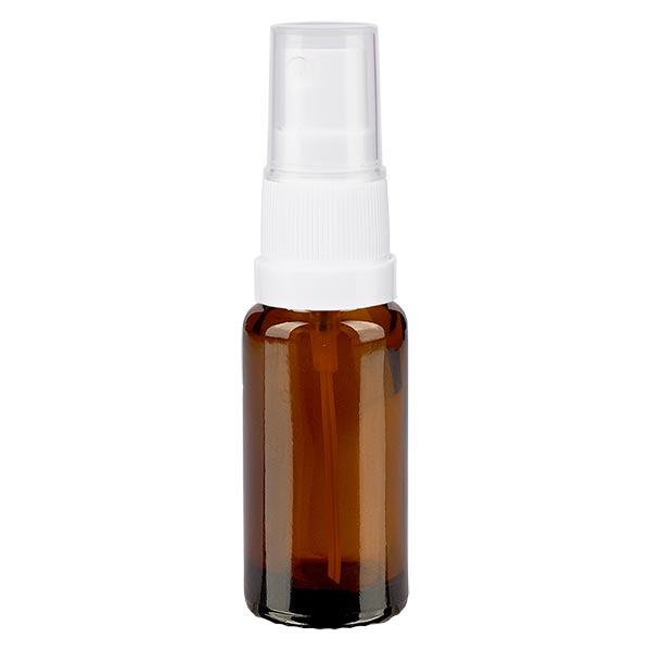 Botella de farmacia marrón 10ml tapón de rosca blanco Botella de farmacia marrón 10ml tapón de rosca blanco