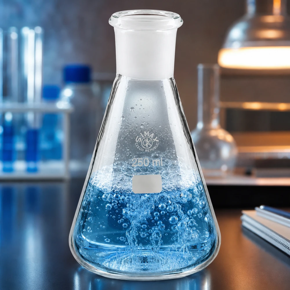 Matraz Erlenmeyer 250ml con junta esmerilada estándar (29/32)