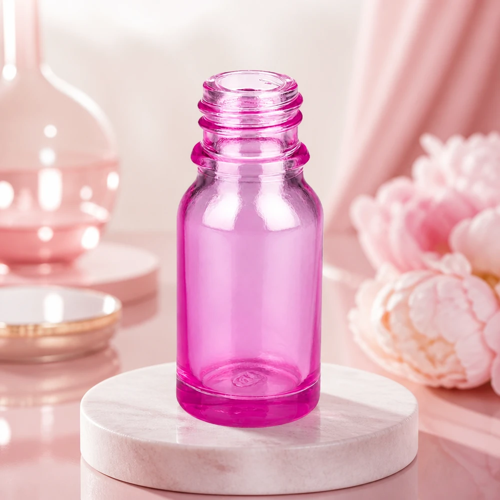 Frasco de farmacia de 10ml PurpleLine UT18/10 UNiTWIST Frasco de vidrio rosa de 10 ml PurpleLine UT18/10 UNiTWIST para la dosificación precisa de tinturas y esencias