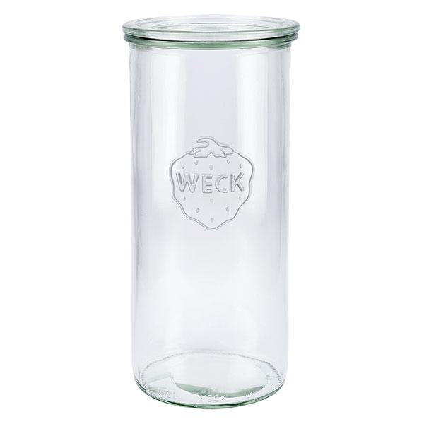 Vasos de 1500ml con tapa de cristal WECK RR100
