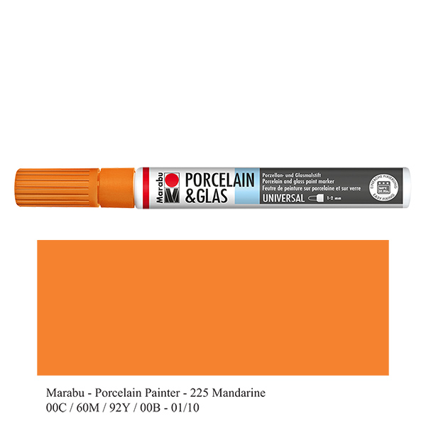 Lápiz de color mandarina 1-2mm para vidrio/porcelana Lápiz de color mandarina 1-2mm para vidrio/porcelana
