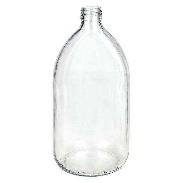 Frasco para medicamentos de 1000 ml, transparente, sin tapón PP28 ApoGlas Frasco para medicamentos de 1000 ml, transparente, sin tapón PP28 ApoGlas