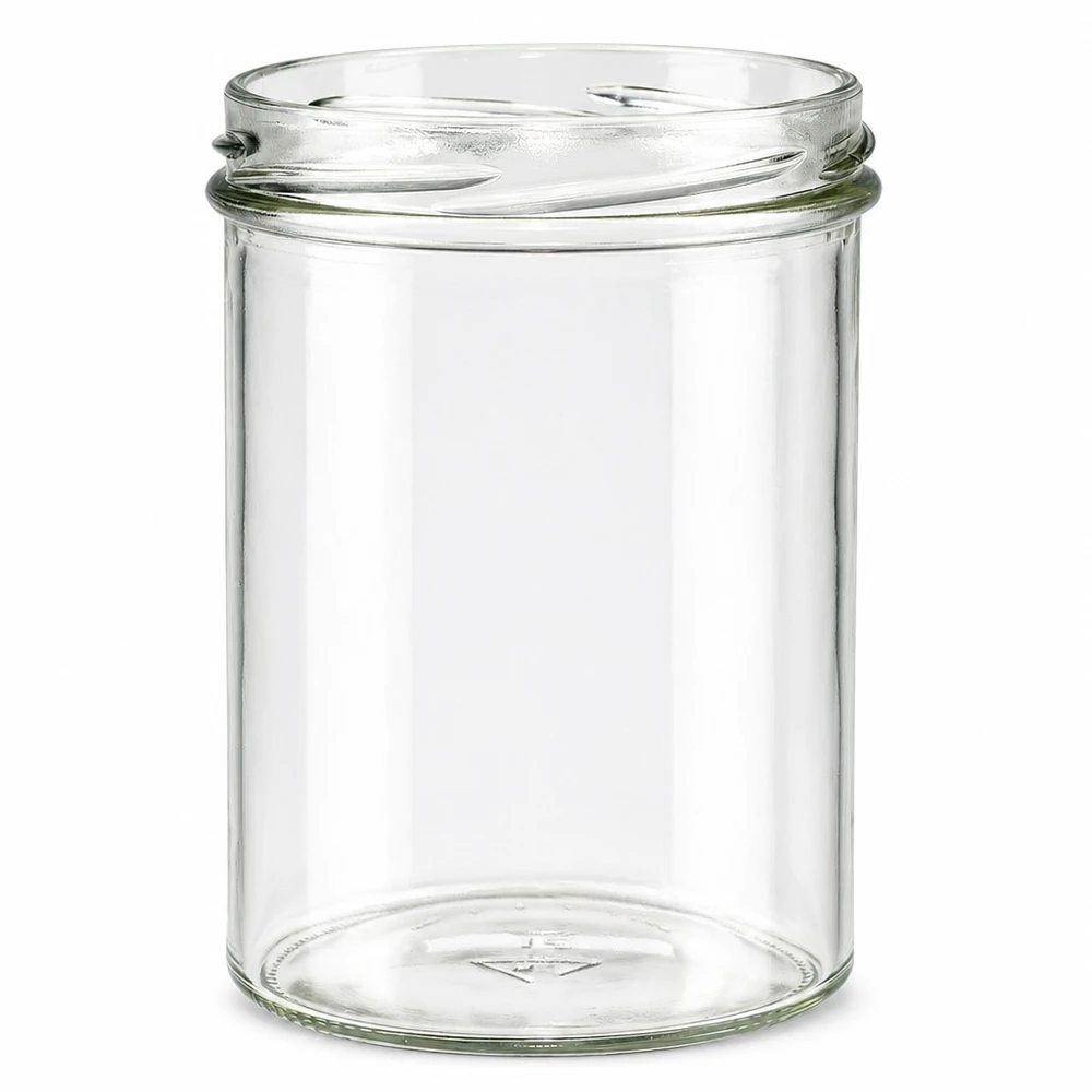 Vasos de 435ml sin tapa (TO82) UNiTWIST UNiTWIST Sturz435 tarro de conserva vacío 435ml con rosca TO82 tarro transparente sin tapa para mermelada