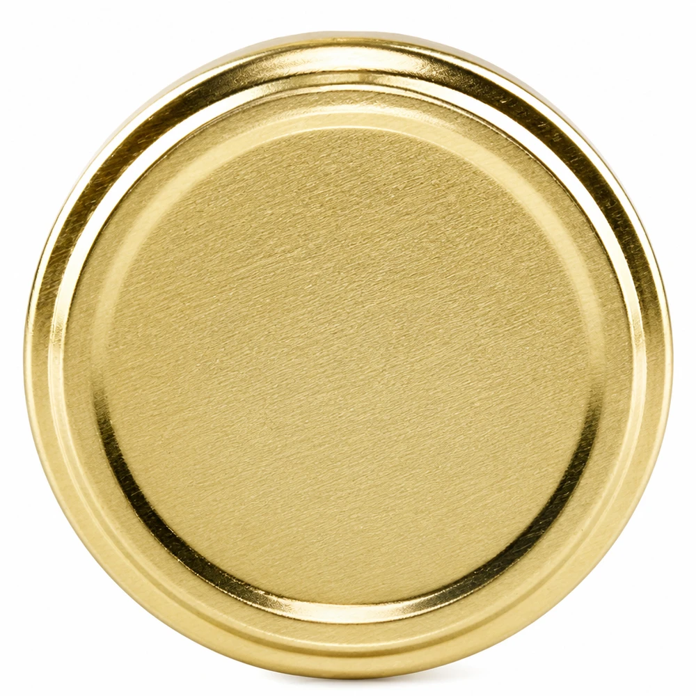 Tapa BasicSeal de 100 mm, color dorado (TO100) UNiTWIST Tapa Goldener BasicSeal Twist-Off de 100 mm (TO100) de UniTwist con acabado metálico mate