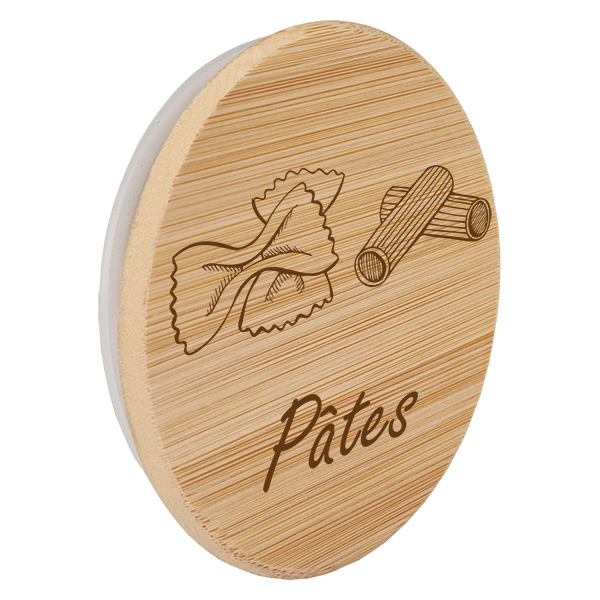 Couvercle en bois "Pâtes" pour WECK RR100