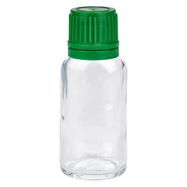 Botella 20ml tapón rosca 11mm verde ClearLine UT18/20 Botella 20ml tapón rosca 11mm verde ClearLine UT18/20