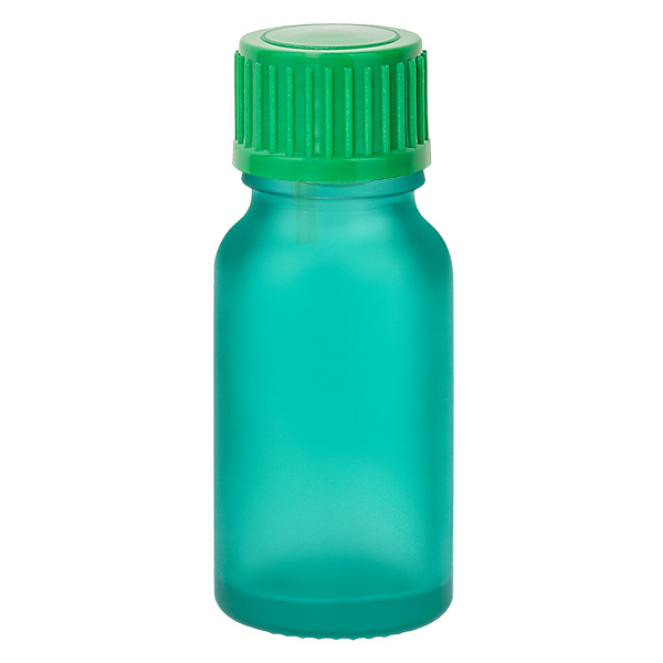 Frasco cuentagotas de 10 ml 0,8 mm verde tapa estándar GreenLine UT18/10 Frasco cuentagotas de 10 ml 0,8 mm verde tapa estándar GreenLine UT18/10