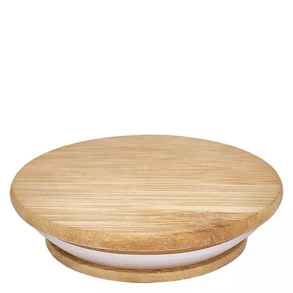 Tapa de madera (haya) sin impresión para WECK RR60 Tapa de madera versión A para tarros WECK RR60 de madera natural con junta redonda blanca