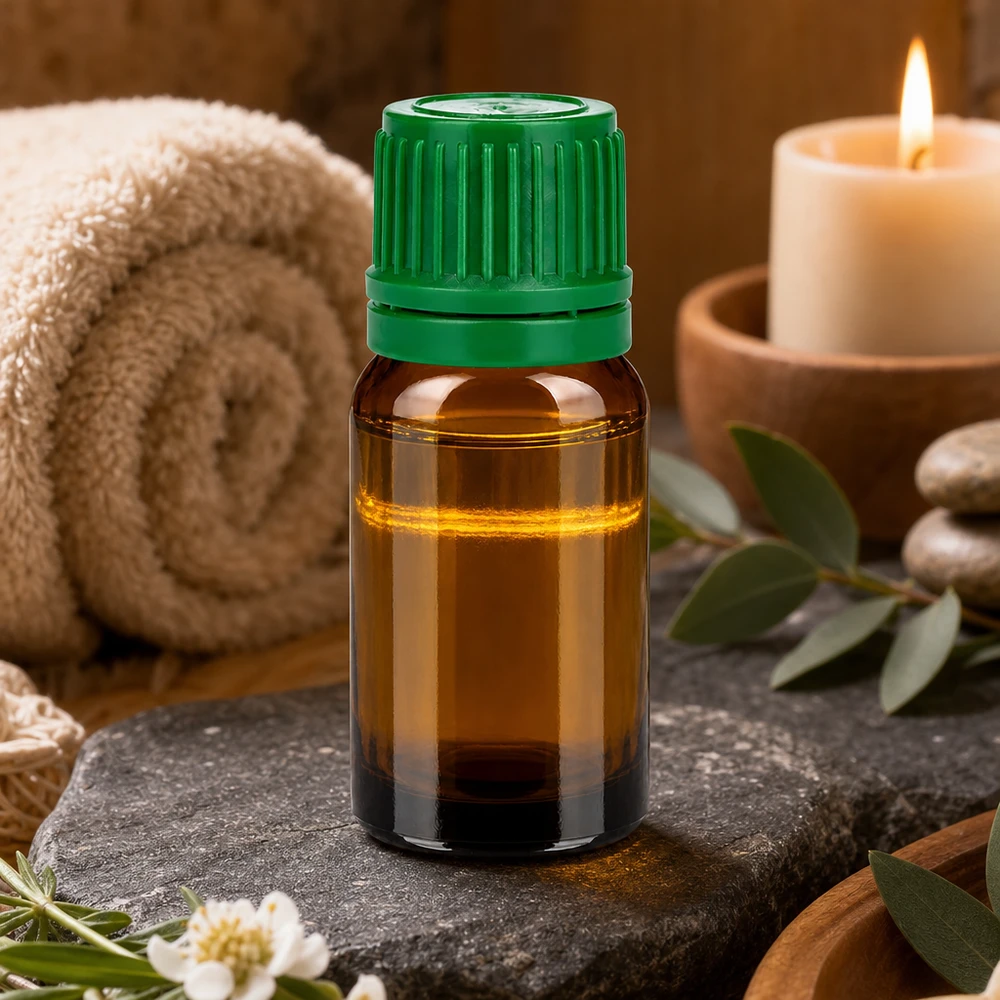 Botella 10ml tapón rosca 11mm verde BrownLine UT18/10 Frasco de vidrio ámbar de 10 ml de alta calidad con tapón verde ecológico para productos de cuidado natural