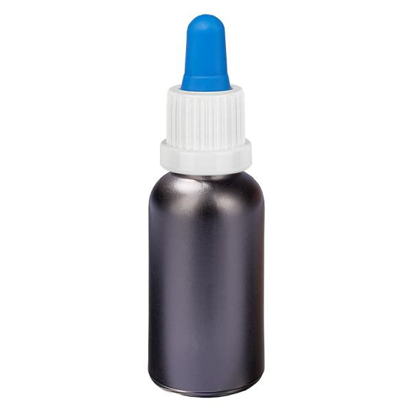 Frasco pipeta 30ml blanco/azul tapón inviolable BlackLine UT18/30 Frasco pipeta 30ml blanco/azul tapón inviolable BlackLine UT18/30