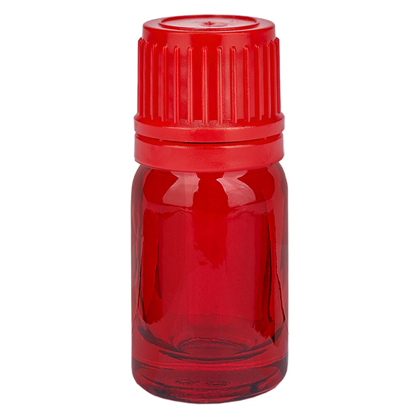 Botella 5ml tapón rosca 11mm rojo inviolable RedLine UT18/5 Botella 5ml tapón rosca 11mm rojo inviolable RedLine UT18/5