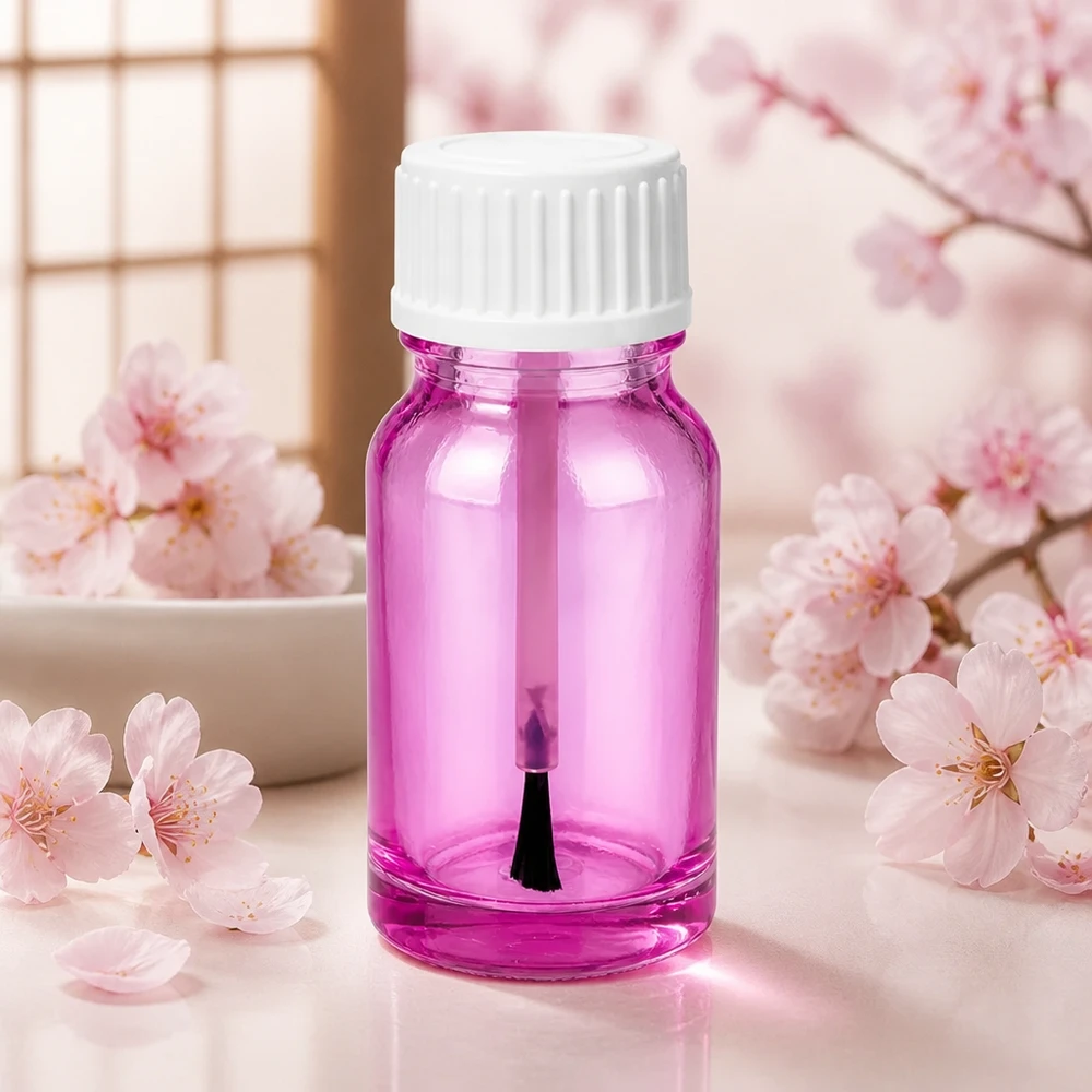 Frasco pincel 10ml blanco estándar PurpleLine UT18/10 Pequeño frasco pincel de 10 ml blanco STD PurpleLine UT18/10 ideal para viajes y para llevar de viaje