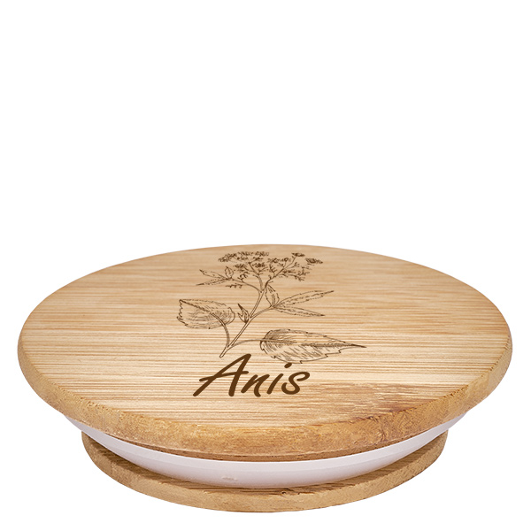 Tapa de madera "Anís" para WECK RR60 Tapa de madera "Anís" para WECK RR60