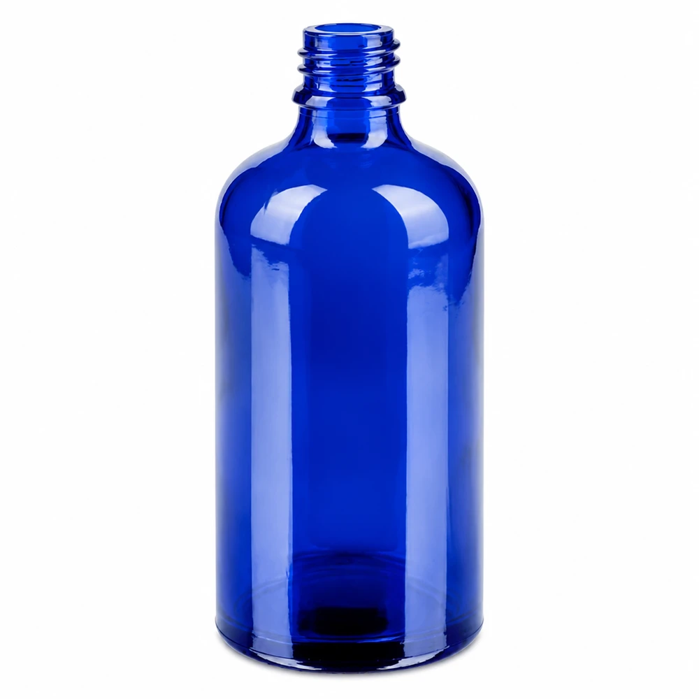 Botella con bomba de 100 ml negra con tapón estándar BlueLine UT18/100