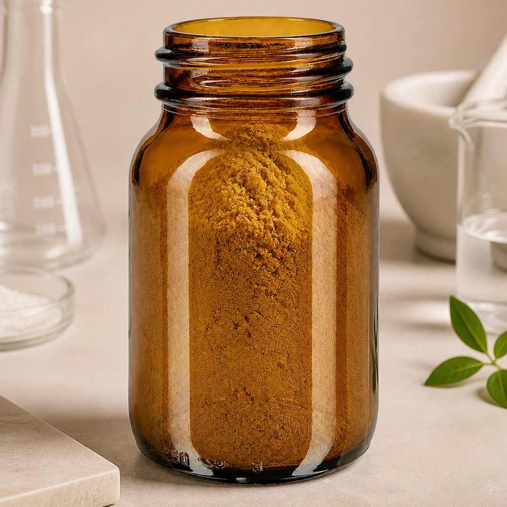 250ml botella de vidrio ámbar de cuello ancho Botella de cuello ancho de 250 ml de vidrio ámbar con práctica rosca para un almacenamiento seguro