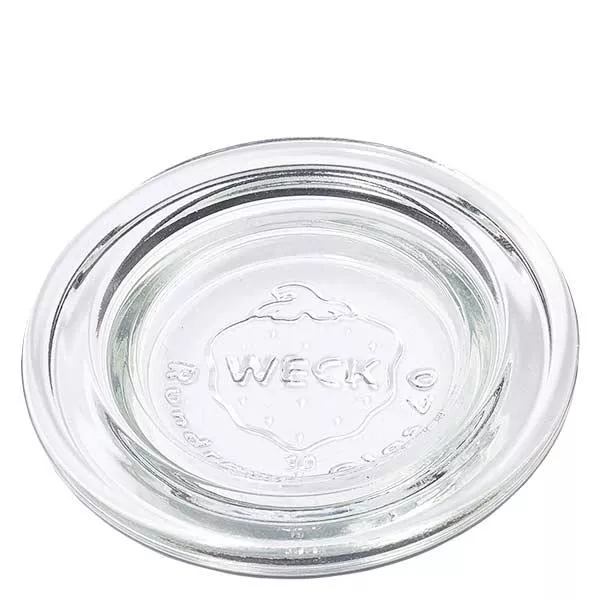 Tapa de cristal WECK RR40 Tapa de cristal WECK RR40 redonda transparente de cristal para tarros de conserva y tarros para conservas