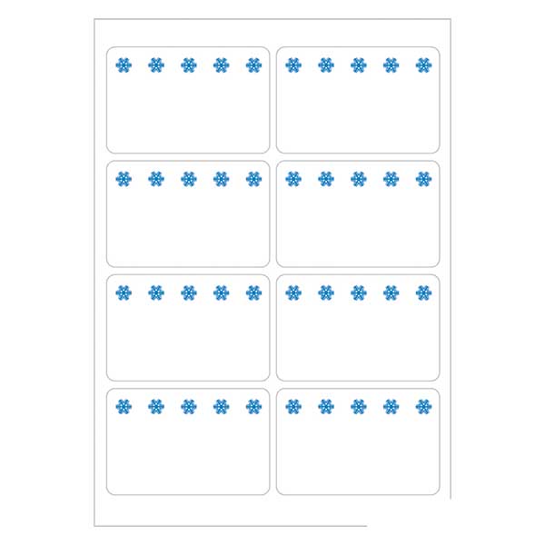 Etiquetas para congelador blancas (56 pegatinas) 26x40mm Etiquetas para congelador blancas (56 pegatinas) 26x40mm