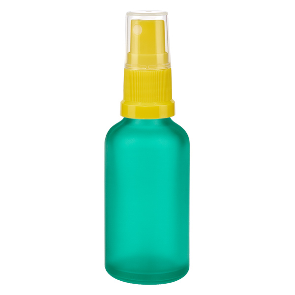 Frasco pulverizador de 50 ml amarillo/transparente tapón estándar GreenLine UT18/50 Frasco pulverizador de 50 ml amarillo/transparente tapón estándar GreenLine UT18/50