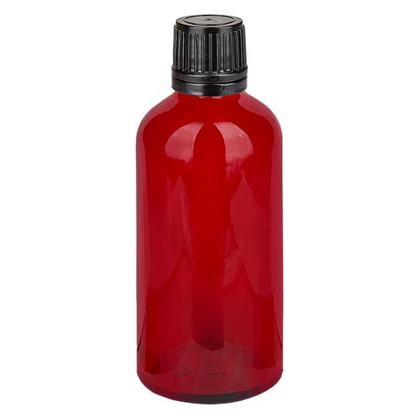 Frasco cuentagotas 100ml 1mm cierre inviolable RedL. UT18/100 Frasco cuentagotas 100ml 1mm cierre inviolable RedL. UT18/100