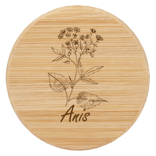 Tapa de madera "Anís" para WECK RR60 Tapa de madera "Anís" para WECK RR60