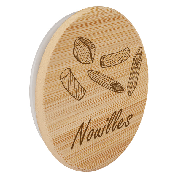 Couvercle en bois "Nouilles" pour WECK RR100