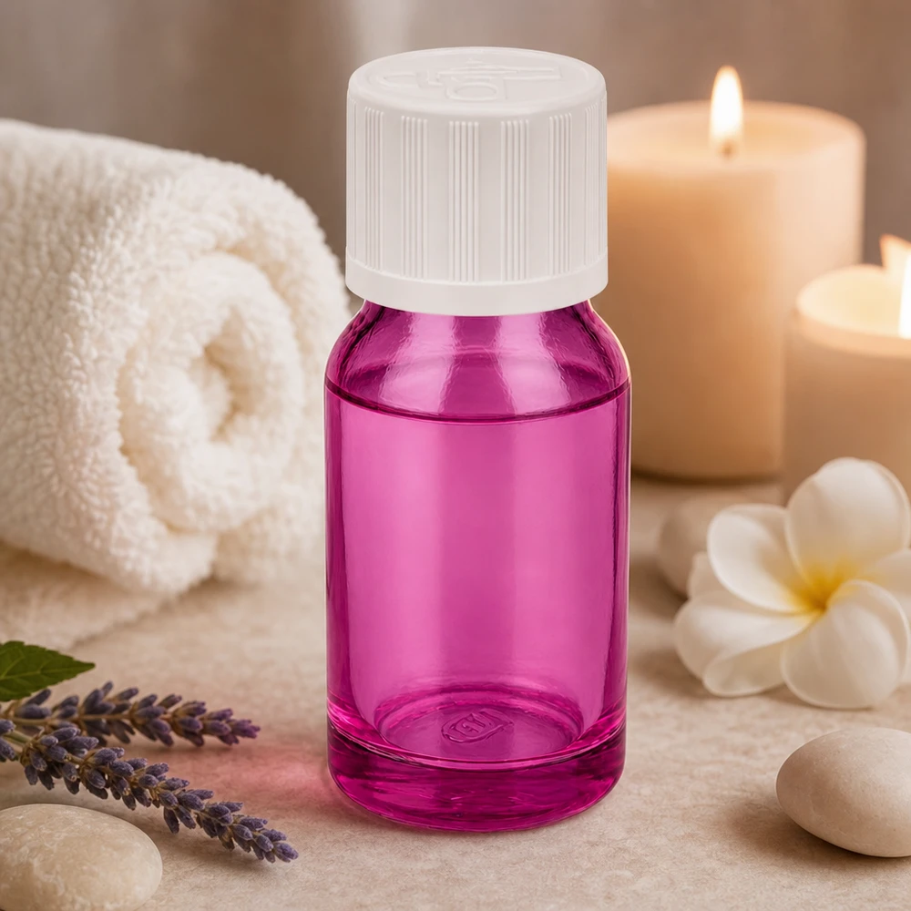 Frasco PurpleLine de 10 ml con abertura de 11 mm ideal para la producción de cosméticos naturales y de bricolaje