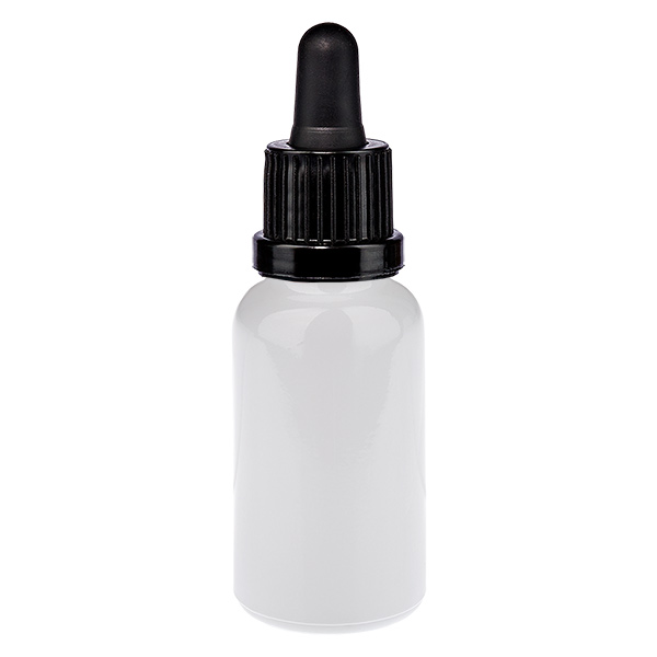 Frasco con pipeta de 20 ml, negro, tapón de seguridad WhiteLine UT18/20 Frasco con pipeta de 20 ml, negro, tapón de seguridad WhiteLine UT18/20