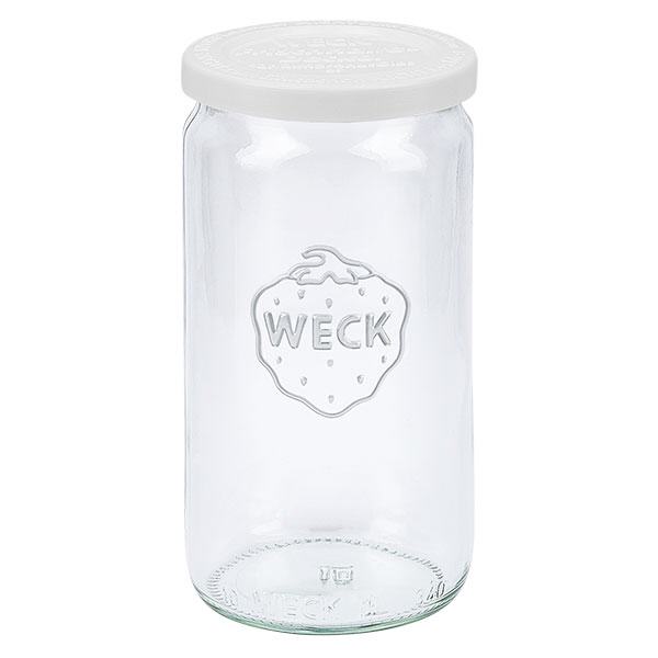 Tarro cilíndrico de 340ml con tapa de frescor WECK RR60