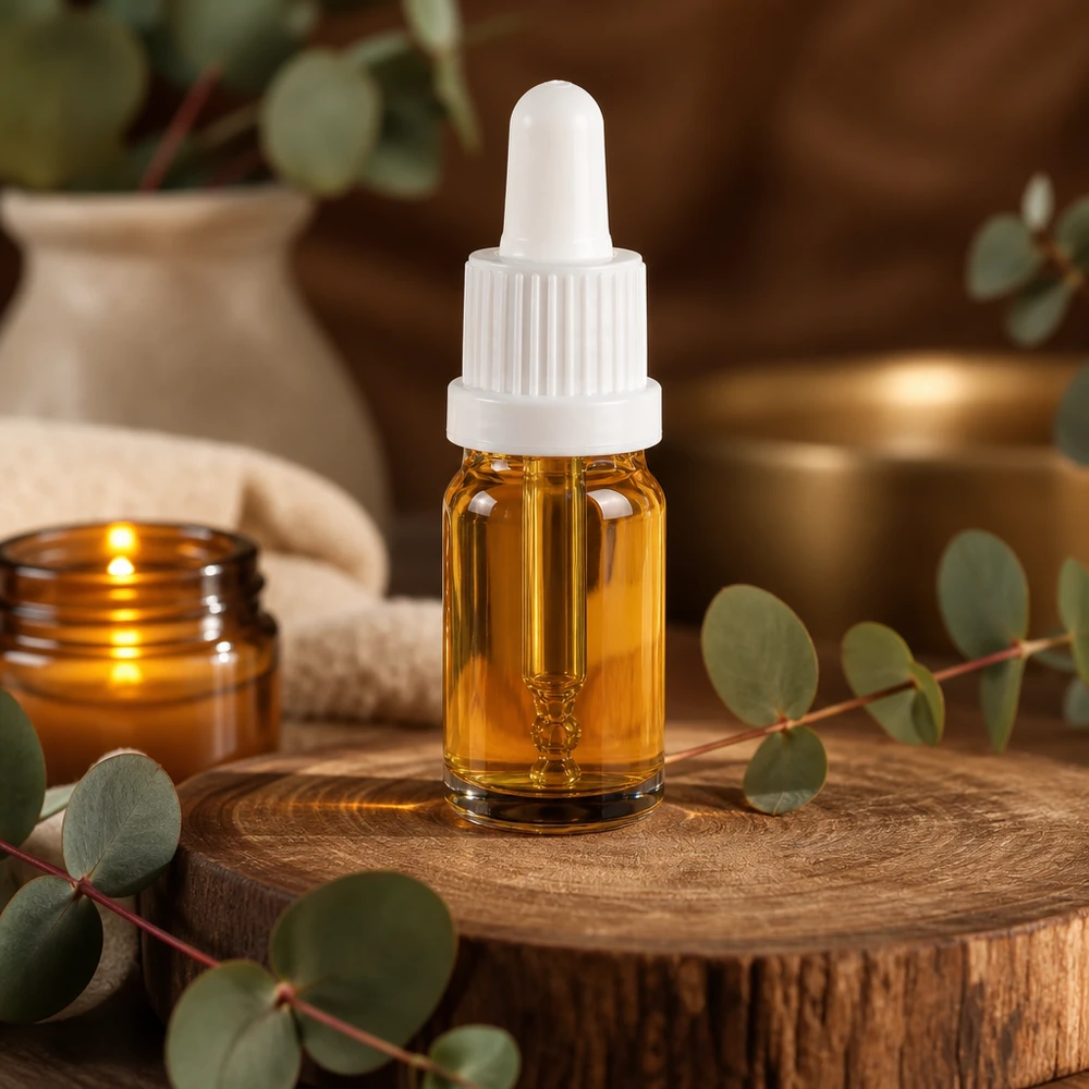 Frasco pipeta BrownLine 5ml con rosca UT18/5 - ideal para cosmética y aromaterapia