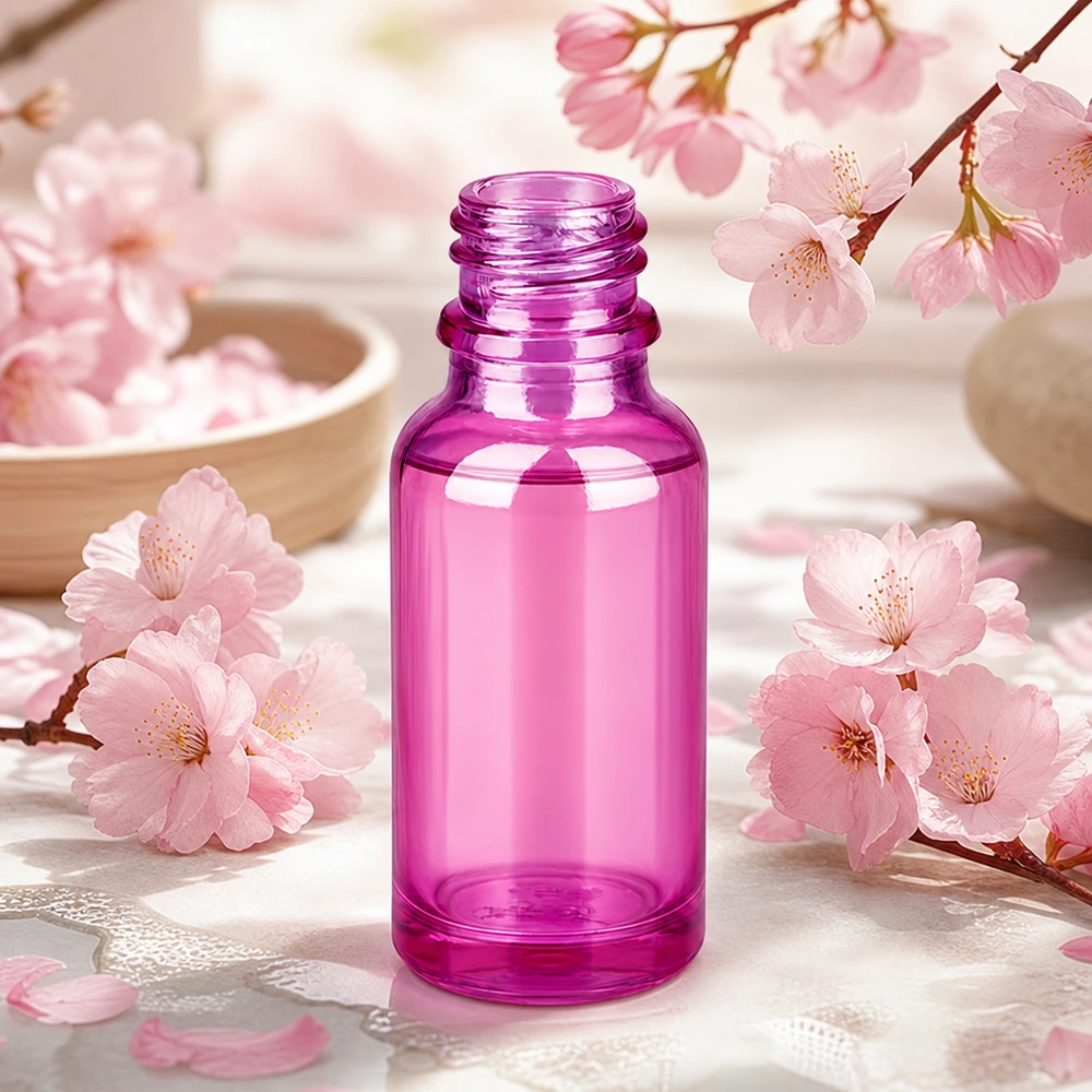 Frasco de farmacia de 20 ml PurpleLine UT18/20 UNiTWIST Frasco compacto de vidrio PurpleLine de 20 ml en rosa-violeta con tapón profesional UNiTWIST UT18/20
