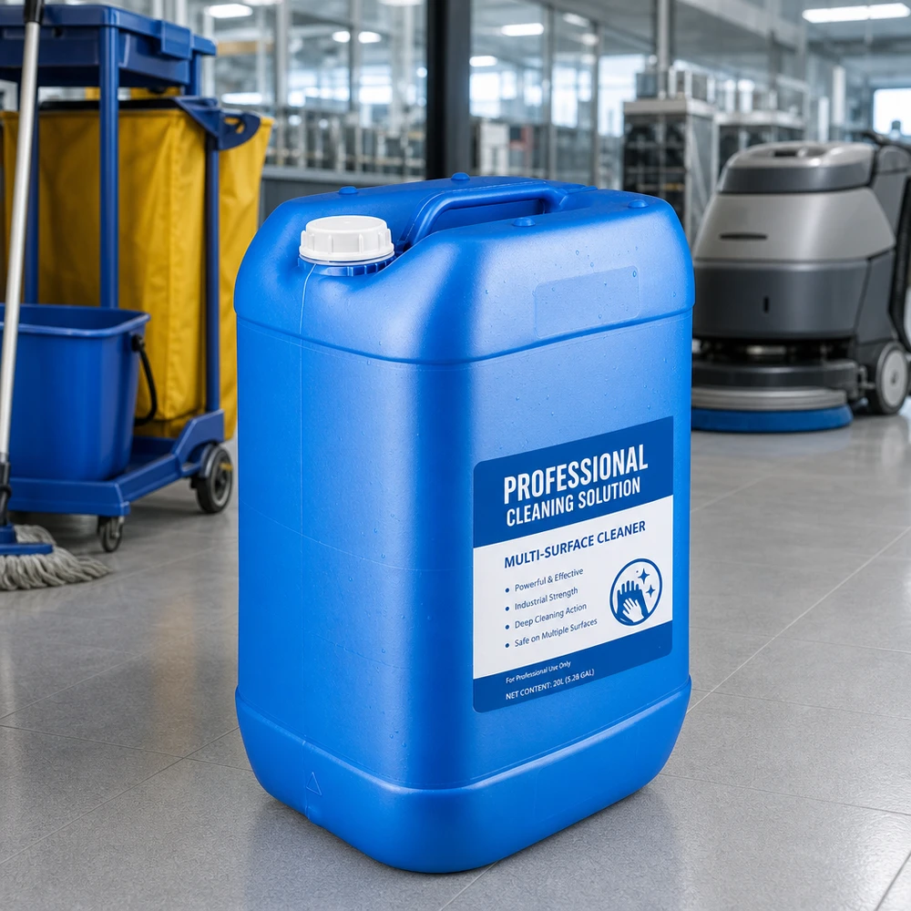 Bidón 25 litros azul sin tapón Bidón de limpieza profesional de 25 litros, azul, sin tapón, para uso profesional
