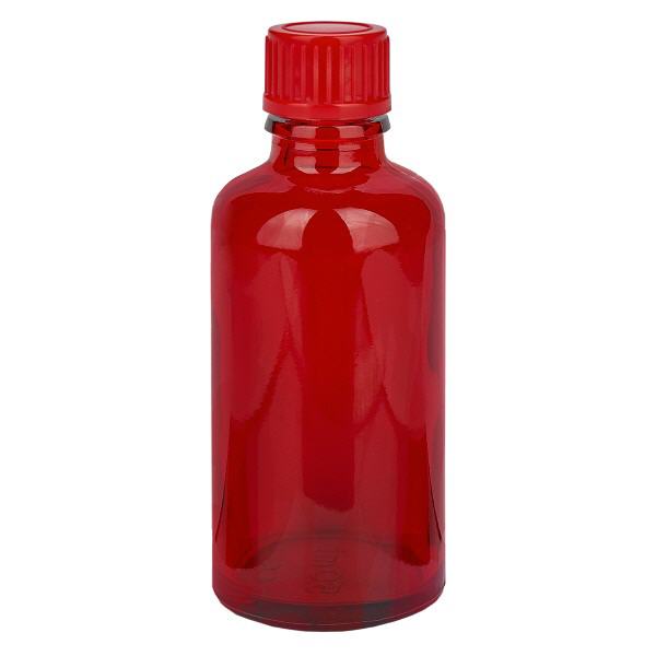 Botella 50ml 11mm tapón rosca rojo estándar RedLine UT18/50 Botella 50ml 11mm tapón rosca rojo estándar RedLine UT18/50