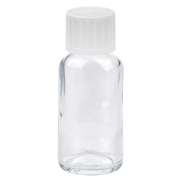 Frasco 20ml tapón rosca 11mm blanco inviolable ClearLine UT18/20 Frasco 20ml tapón rosca 11mm blanco inviolable ClearLine UT18/20