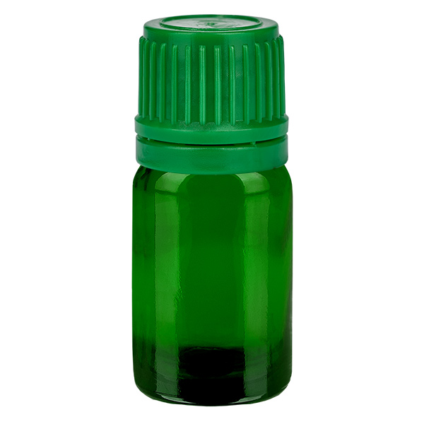 Botella 5ml tapón rosca 11mm verde GreenLine UT18/5 Botella 5ml tapón rosca 11mm verde GreenLine UT18/5