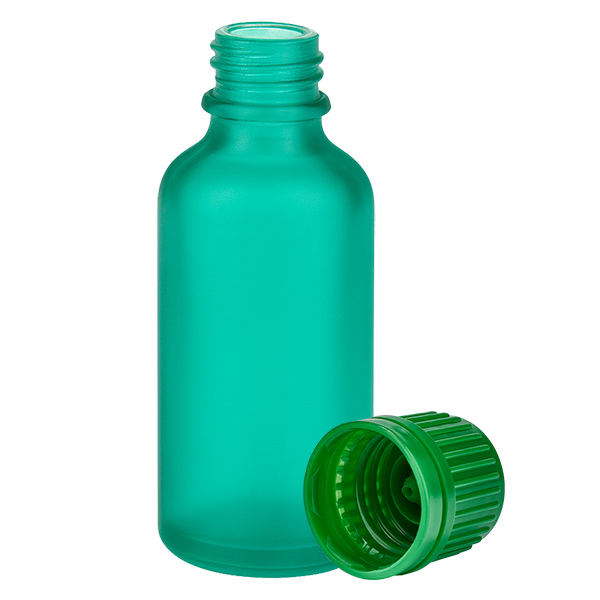Frasco 50ml tapón rosca 11mm verde inviolable GreenLine UT18/50 Frasco 50ml tapón rosca 11mm verde inviolable GreenLine UT18/50