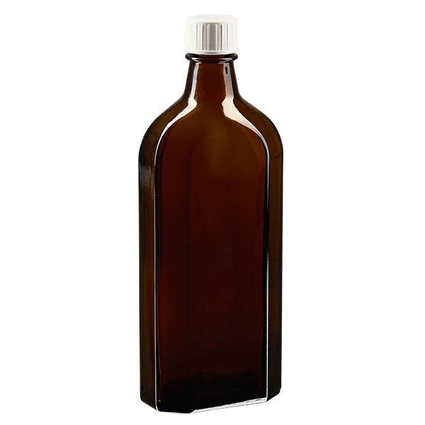 250 ml Meplat marrón tapón de rosca con anillo DIN22 250 ml Meplat marrón tapón de rosca con anillo DIN22