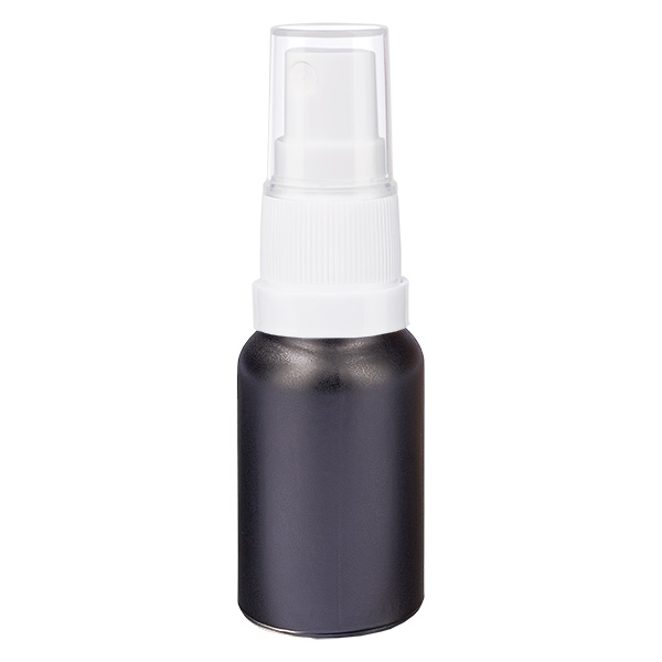 Botella pulverizadora de 10ml con tapón blanco BlackLine UT18/10 Botella pulverizadora de 10ml con tapón blanco BlackLine UT18/10