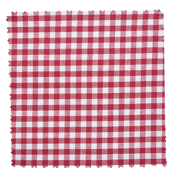 Alfombra de joyería de tela a cuadros burdeos 15cm cuadrado Tapa de tela a cuadros blanco burdeos cuadrada de 15 cm con borde dentado para tarros de conserva y tarros de mermelada