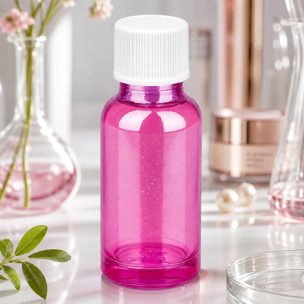 Botella de 20ml 11mm tapón de rosca blanco estándar PurpleLine UT18/20 Frasco de vidrio de alta calidad PurpleLine de 20 ml con tapón de rosca blanco para una dosificación precisa