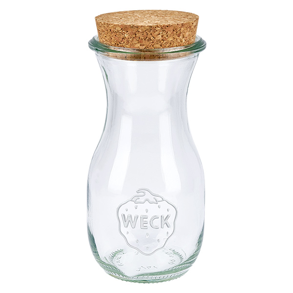 290ml botella de zumo WECK RR60 con corcho natural 290ml botella de zumo WECK RR60 con corcho natural