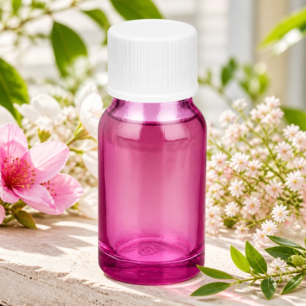 Frasco 10ml tapón rosca 11mm blanco estándar PurpleLine UT18/10 Frasco de 10 ml de vidrio violeta de alta calidad con tapón de rosca blanco para una dosificación precisa