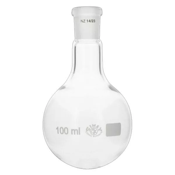 Matraz de fondo redondo 100ml con junta esmerilada estándar (14/23)