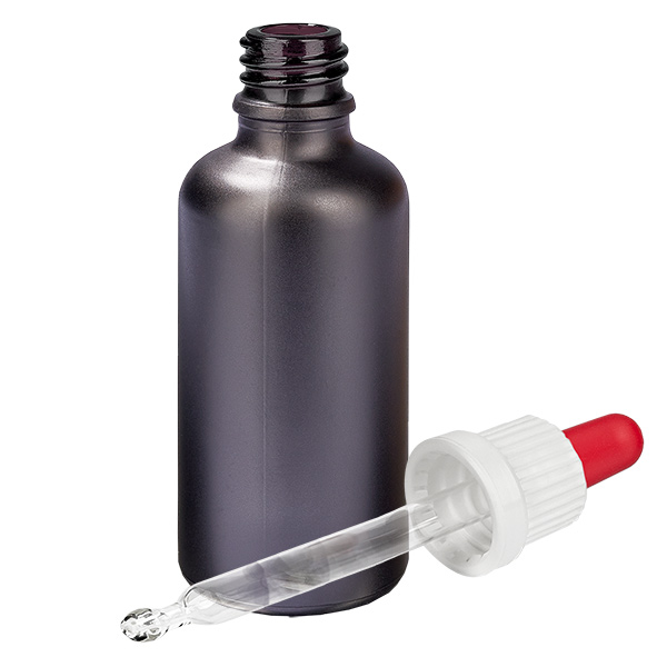 Frasco pipeta 50ml blanco/rojo cierre inviolable BlackLine UT18/50 Frasco pipeta 50ml blanco/rojo cierre inviolable BlackLine UT18/50