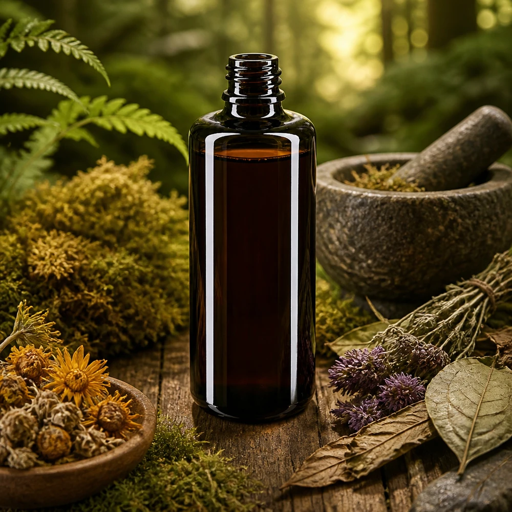 Frasco cuentagotas sostenible Orion 50ml de vidrio violeta reciclable Miron para usuarios concienciados con el medio ambiente