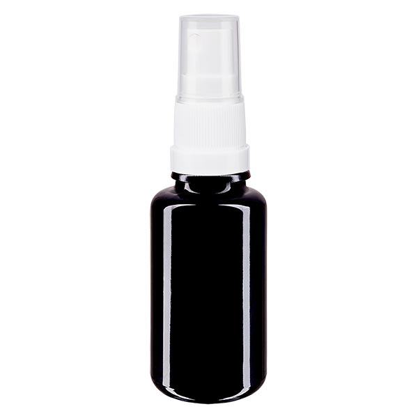 Botella de farmacia violeta 20ml con tapón blanco Botella de farmacia violeta 20ml con tapón blanco