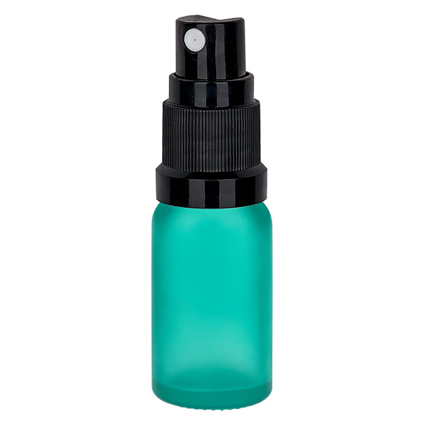 Frasco pulverizador de 10 ml negro con tapón estándar GreenLine UT18/10