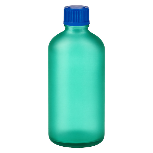 Frasco 100ml 11mm tapón rosca azul estándar GreenLine UT18/100 Frasco 100ml 11mm tapón rosca azul estándar GreenLine UT18/100